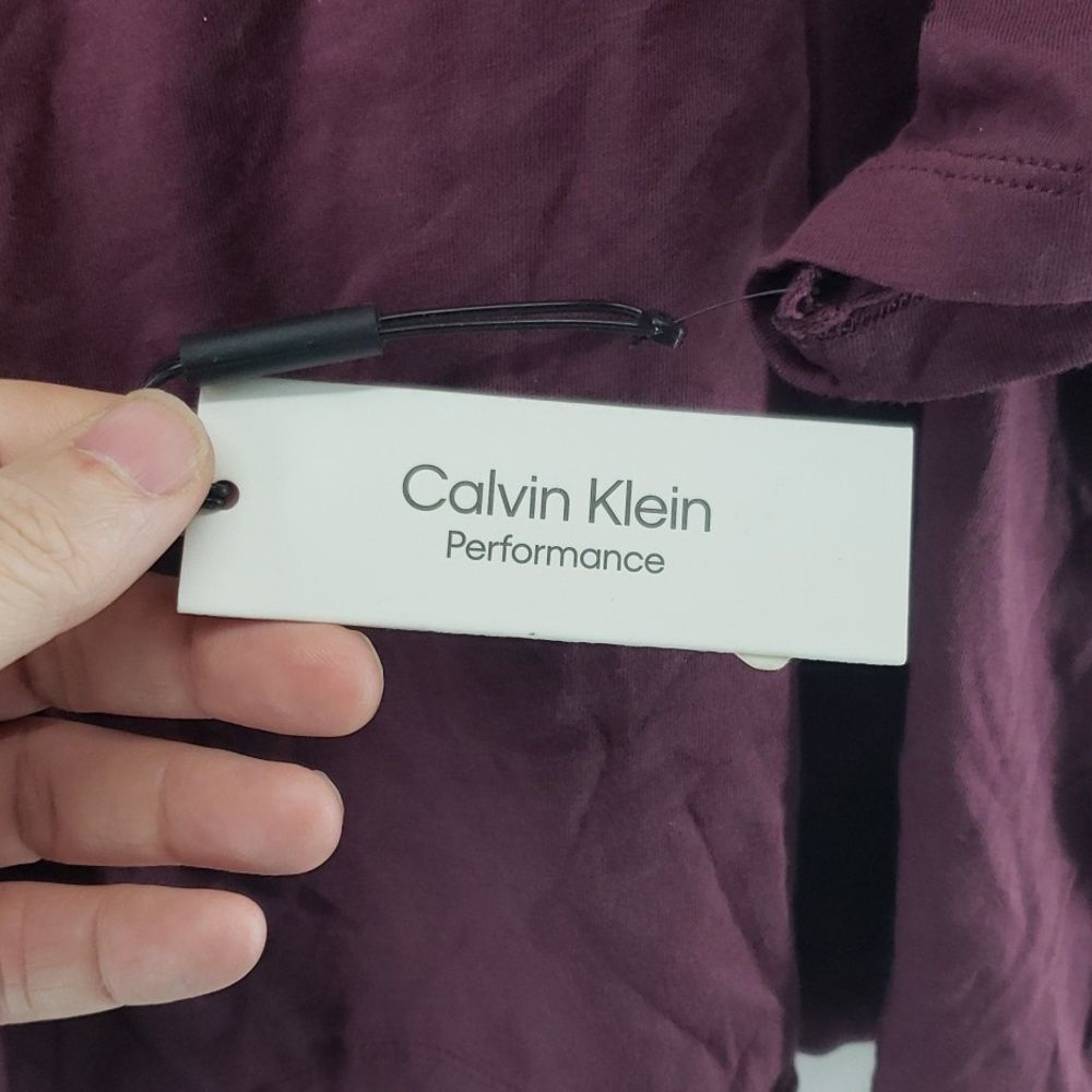 Calvin Klein Performance Women's Logo T-Shirt Purple Size XL *flaw* (AN) - Picture 4 of 10